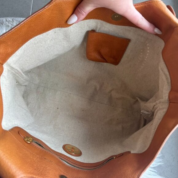 Tory Burch Leather Bombe Tote - Picture 6 of 7
